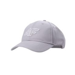 Czapka z daszkiem 4F. Szare czapki męskie 4f, bez wzorów. Za 83.99 zł.