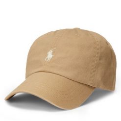 Czapka z daszkiem Polo Ralph Lauren. Brązowe czapki męskie Polo Ralph Lauren, bez wzorów. Za 289.99 zł.