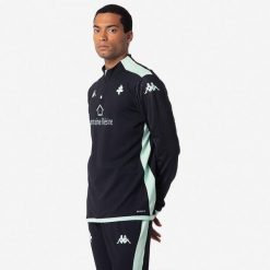 Kurtka z dresu Metz Ablas Pro 8 2024/25. Czarne kurtki męskie Kappa, bez wzorów, z dresówki, sportowe, bez ramiączek, bez kaptura. Za 276.60 zł.