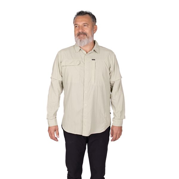 Koszula męska Columbia Skien Valley Long Sleeve Shirt z długim rękawem. Brązowe koszule męskie Columbia, m, bez wzorów, bez kołnierzyka, bez ramiączek. Za 289.99 zł.