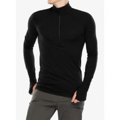 Bluza termoaktywna męska Houdini Desoli Light Half Zip. Czarne bielizna termoaktywna męska Houdini, m, bez wzorów, sportowe, bez ramiączek, bez kaptura. Za 386.99 zł.