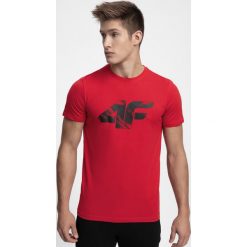 T-shirt męski TSM280 - czerwony. T-shirty męskie marki 4f. W wyprzedaży za 39.99 zł.