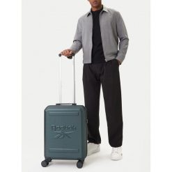 Walizka kabinowa Reebok. Zielone walizki męskie Reebok, bez wzorów. Za 259.99 zł.