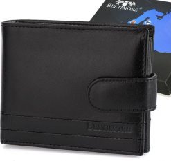 Beltimore Portfel skórzany męski włoska skóra naturalna licowa premium klasyczny RFiD poziomy Beltimore G08. Portfele męskie Beltimore, bez wzorów, ze skóry. Za 76.99 zł.