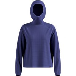 Bluza z kapturem Odlo Mid layer hoody CUBIC. Niebieskie bluzy z kapturem męskie Odlo, m, bez wzorów, z kapturem. Za 319.99 zł.