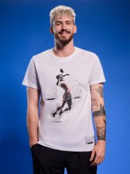 4F T-shirt regular z nadrukiem siatkarskim męski - biały S. Białe t-shirty męskie 4f, l, bez wzorów, z bawełny, bez kołnierzyka, bez ramiączek. Za 69.99 zł.