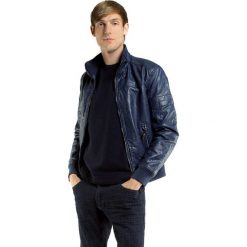 Kurtka męska 85-9P-350-7. Niebieskie kurtki męskie Wittchen, m, bez wzorów, z dzianiny, bez ramiączek, bez kaptura. Za 129.00 zł.
