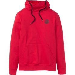 Bluza ze stójką Slim Fit bonprix czerwony. Bluzy nierozpinane męskie bonprix. Za 69.99 zł.
