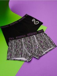 Bokserki 2 pack Beetlejuice - wielobarwny. Bokserki męskie Sinsay, l, bez wzorów. Za 29.99 zł.