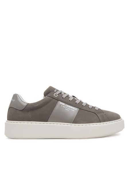 KARL LAGERFELD Sneakersy KL52218 Szary. Szare buty sportowe na co dzień męskie KARL LAGERFELD, m, bez wzorów, z nubiku, bez ramiączek, bez kaptura. Za 559.99 zł.