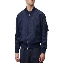 Kurtka BLAUER GIUBBINI CORTI FODERAT Niebieski. Niebieskie kurtki męskie Blauer, bez wzorów, z tkaniny, bez ramiączek, bez kaptura. Za 788.99 zł.