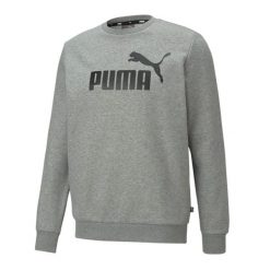 Bluza Męska Essentials Big Logo Z Okrągłym Dekoltem. Szare bluzy nierozpinane męskie Puma, m, bez wzorów, bez ramiączek, bez kaptura. Za 227.99 zł.