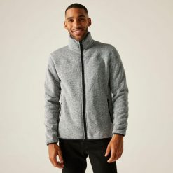 Polar męski rozsuwany Branleigh. Białe bluzy z polaru męskie Regatta, m, bez wzorów, z dzianiny, sportowe, bez ramiączek, bez kaptura. W wyprzedaży za 306.50 zł.