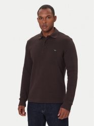 Emporio Armani Underwear Polo EM002200 AF14982 U6031 Brązowy Regular Fit. Brązowe koszulki polo męskie Emporio Armani Underwear, m, bez wzorów, z bawełny, bez kołnierzyka, bez ramiączek. Za 479.99 zł.