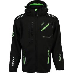 Kurtka softshellowa męska Geographical Norway Richier SAM-RBM NEW MEN 007. Czarne kurtki softshell męskie Geographical Norway, m, bez wzorów, z softshellu, bez kaptura, trekkingowe. Za 209.00 zł.