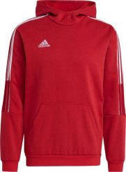 Adidas adidas Tiro 21 Sweat Hoody bluza 353 : Rozmiar - S. Bluzy nierozpinane męskie ADIDAS, m, bez wzorów, bez ramiączek, bez kaptura. Za 191.51 zł.