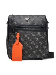 Guess Saszetka HMMILO P5417 Czarny. Czarne saszetki męskie Guess, z aplikacjami, ze skóry. Za 279.99 zł.