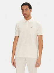 Guess Polo M5GP08 KCSJ0 Écru Regular Fit. Koszulki polo męskie Guess, m, z aplikacjami, z syntetyku, bez kołnierzyka, bez ramiączek. Za 239.99 zł.