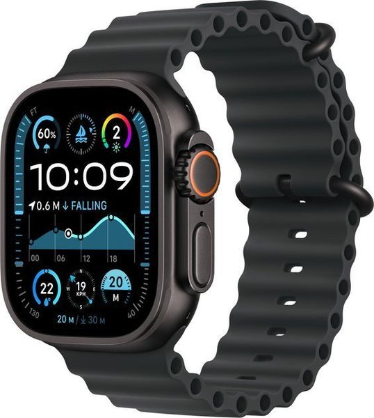Smartwatch Apple Watch Ultra 2 GPS + Cellular 49mm Black Titanium Case Ocean Band Czarny (MX4P3EL/A). Czarne zegarki smartwatch Apple. Za 3,356.83 zł.
