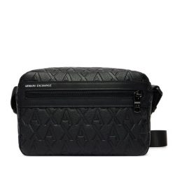 Saszetka Armani Exchange. Czarne saszetki męskie Armani Exchange, bez wzorów, małe. Za 469.99 zł.