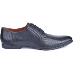 Półbuty CESAR. Czarne eleganckie półbuty męskie Gino Rossi, eleganckie. W wyprzedaży za 199.90 zł.