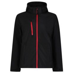 Męska Kurtka Venturer 3warstwowa Soft Shell Z Kapturem. Czarne kurtki męskie Regatta, l, bez wzorów, sportowe, bez ramiączek, z kapturem. Za 199.99 zł.