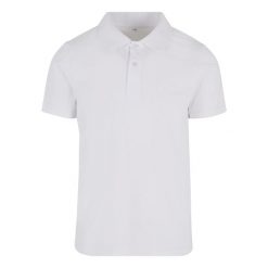 Polo Urban Classics Sorona. Białe koszulki polo męskie Urban Classics, m, bez wzorów, z materiału, bez kołnierzyka, bez ramiączek. Za 175.50 zł.