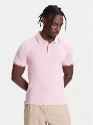 United Colors Of Benetton Polo 3F9HU302E Różowy Regular Fit. Czerwone koszulki polo męskie United Colors Of Benetton, m, bez wzorów, z bawełny, bez kołnierzyka, bez ramiączek. Za 129.99 zł.
