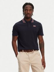 Hunter Polo Noris SS HARM0037242 Granatowy Regular Fit. Niebieskie koszulki polo męskie Hunter, m, bez wzorów, z bawełny, bez kołnierzyka, bez ramiączek. Za 79.99 zł.