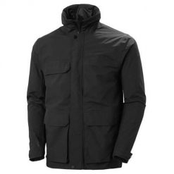 Kurtka uniwersalna męska Helly Hansen Utility Rain. Czarne kurtki męskie Helly Hansen, l, bez wzorów, z syntetyku, klasyczne, bez ramiączek, bez kaptura. Za 1,074.00 zł.