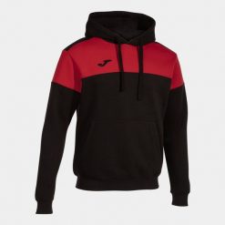 Bluza z kapturem Joma Crew V. Czarne bluzy nierozpinane męskie Joma, bez wzorów, sportowe, bez ramiączek, z kapturem. W wyprzedaży za 181.70 zł.