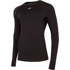 Longsleeve treningowy męski TSMLF272 - głęboka czerń. Bielizna termoaktywna męska marki 4f. Za 79.99 zł.