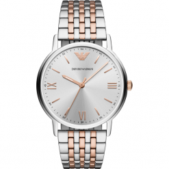 Zegarek EMPORIO ARMANI - Kappa AR11093 2-Tone/Silver/Rose Gold/Silver. Szare zegarki męskie Emporio Armani. Za 1,149.00 zł.
