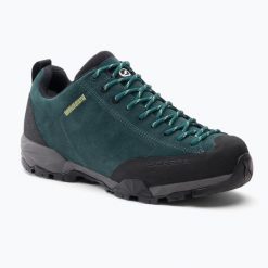 Buty turystyczne męskie SCARPA Mojito Trail. Niebieskie buty trekkingowe męskie Scarpa, bez wzorów, bez zapięcia, trekkingowe. Za 669.99 zł.