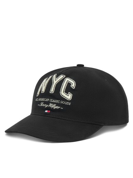 Tommy Hilfiger Czapka z daszkiem Flag Seasonal 5 Panel AM0AM13562 Czarny. Czarne czapki męskie Tommy Hilfiger, bez wzorów, z bawełny. Za 129.99 zł.