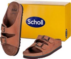 Mobilex Wygodne sandały Scholl AIR BAG BACK STRAP BRĄZ 46. Sandały męskie Mobilex, bez zapięcia. Za 338.75 zł.