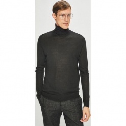 S.Oliver Black Label - Sweter. Czarne swetry męskie s.Oliver BLACK LABEL, z dzianiny, z golfem, z krótkim rękawem. Za 259.90 zł.