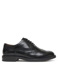 Tommy Hilfiger Półbuty Hilfiger Vogue FM0FM05766 Czarny. Czarne eleganckie półbuty męskie Tommy Hilfiger, ze skóry, wizytowe, bez obcasa, bez zapięcia. Za 519.99 zł.