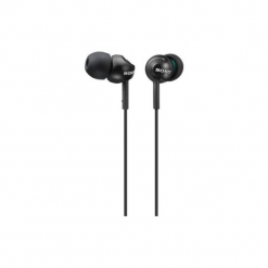 Produkt z outletu: Słuchawki SONY MDREX110LPB.AE. Czarne słuchawki douszne SONY. Za 49.00 zł.