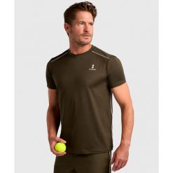 Koszulka sportowa męska Performance. Zielone t-shirty sportowe męskie NORDICDOTS, l, bez wzorów, z elastanu, sportowe, bez ramiączek. Za 185.00 zł.