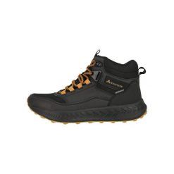 Buty trekkingowe Whistler Reid. Czarne buty zimowe męskie Whistler, bez wzorów, sportowe, bez obcasa, bez zapięcia. W wyprzedaży za 382.50 zł.