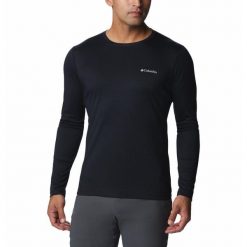 Koszulka z długim rękawem męska Columbia Zero Rules Long Sleeve Shirt. Czarne koszulki męskie z długim rękawem Columbia, m, bez wzorów, z poliesteru, sportowe, bez kołnierzyka, bez ramiączek. W wyprzedaży za 179.00 zł.
