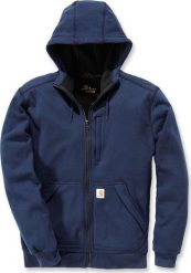 Carhartt Bluza Carhartt Wind Fighter Sweatshirt Navy. Niebieskie bluzy nierozpinane męskie Carhartt, m, bez wzorów, bez ramiączek, bez kaptura. Za 409.17 zł.