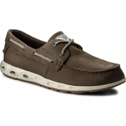 Mokasyny COLUMBIA - Bonehead Vent Leather PFG BM4438 Mud/Stone 255. Brązowe mokasyny męskie Columbia, z nubiku. W wyprzedaży za 229.00 zł.