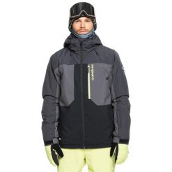 Kurtka śnieżna dla Mężczyzn DAWSON. Czarne kurtki narciarskie i snowboardowe męskie Quiksilver, na zimę, m, bez wzorów, z materiału, bez kaptura, narciarskie. W wyprzedaży za 831.95 zł.