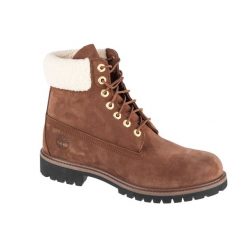 Buty zimowe męskie, Premium 6 In WP Boot. Brązowe buty trekkingowe męskie Timberland, na zimę, bez wzorów, z gumy, bez zapięcia, trekkingowe. Za 969.00 zł.
