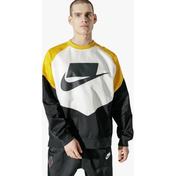 Nike Bluza M Nsw Nsp Crew Wvn , multicolor, rozmiar M. Bluzy nierozpinane męskie Nike, m, bez wzorów, z bawełny, retro, bez ramiączek, bez kaptura. W wyprzedaży za 229.99 zł.