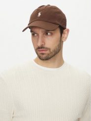 Polo Ralph Lauren Czapka z daszkiem 710667709058 Brązowy. Brązowe czapki męskie Polo Ralph Lauren, bez wzorów, z bawełny. Za 219.99 zł.