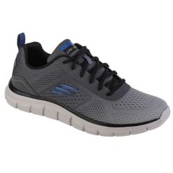 Buty treningowe męskie Skechers Track Ripkent. Szare buty treningowe męskie Skechers, bez wzorów, z gumy, bez zapięcia. Za 249.99 zł.
