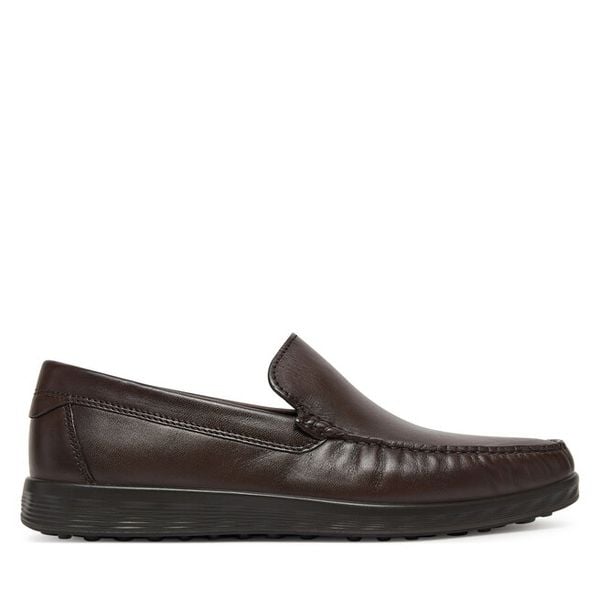 Mokasyny ECCO. Brązowe mokasyny męskie ecco, bez zapięcia. Za 399.99 zł.